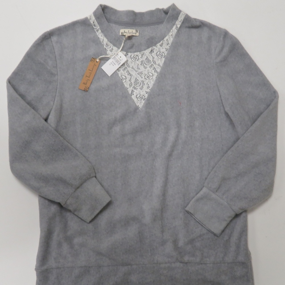 Body Touch Lounge Crewneck Sweatshirt Womens 1X